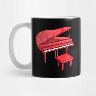 Red Piano Mug